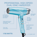Babylisspro nano titanium Dual Ionic High-Speed Hairdryer (Blue)