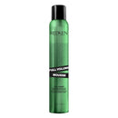 Green can of Redken Full Volume Mousse on a white background