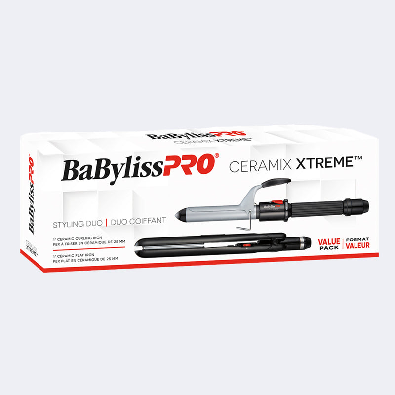 BaBylissPRO® Ceramix Xtreme™ Curling Iron and Flat Iron Duo