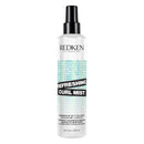 Redken Refreshing Curl Mist bottle on a white background