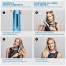 Eikonic Academy Salon Barbershop Hairstyling Barbering BaBylissPRO NanoTitanium STYLE SWITCH Ionic Multi Styler Dryer Blue