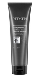 Redken scalp relief shampoo bottle on a white background