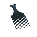 Black hair comb on a white background
