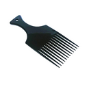 Black hair comb on a white background