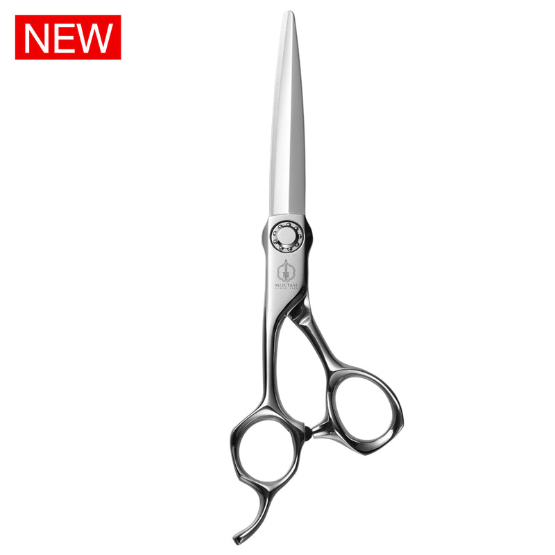 Mizutani Scissors Canada Black Smith Solid SL-2 LEFTY Silver Barbering Shear from Japan