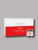 HISTEMO Ultra Growing 1st Powder box with two small glass vials shown on a plain gray background.