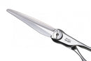 Mizutani SWORD D-19 scissors with carbon resin ball bearing, emphasizing effortless motion and durability.