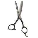 Mizutani Schorem Master Blending scissors in matte black, designed by Schorem's Leen and Bertus for blending and thinning hair effectively with enhanced control
