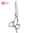 Mizutani STELLITE Alloy Series-5 scissors in silver, showcasing the high-performance blades made from durable Stellite alloy for exceptional longevity.