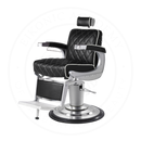 TAKARA BELMONT 325 BLACK WHITE PIPING CHROME BASE