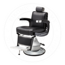 Takara Belmont Classic Elite Black Barber Chair 225EB with Motorized Electric Silver MES Base