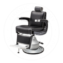 Takara Belmont Classic Elite Black Barber Chair 225EB with Motorized Electric Silver MES Base