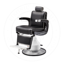 Takara Belmont Classic Elite Black Barber Chair 225EB with Motorized Electric White MEW Base