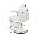 Takara Belmont Classic Elite White Barber Chair 225EW with Retro K Base