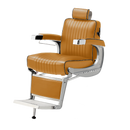 Takara Belmont Classic Barber Chair 225 with Motorized Electric White Base MEW