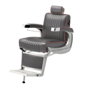 Takara Belmont Classic Barber Chair 225 with Motorized Electric White Base MEW