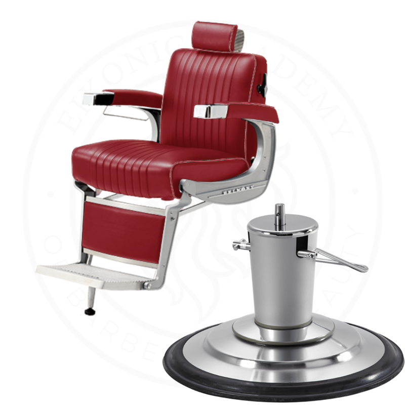 Takara Belmont Classic Barber Chair 225 with Chrome Base